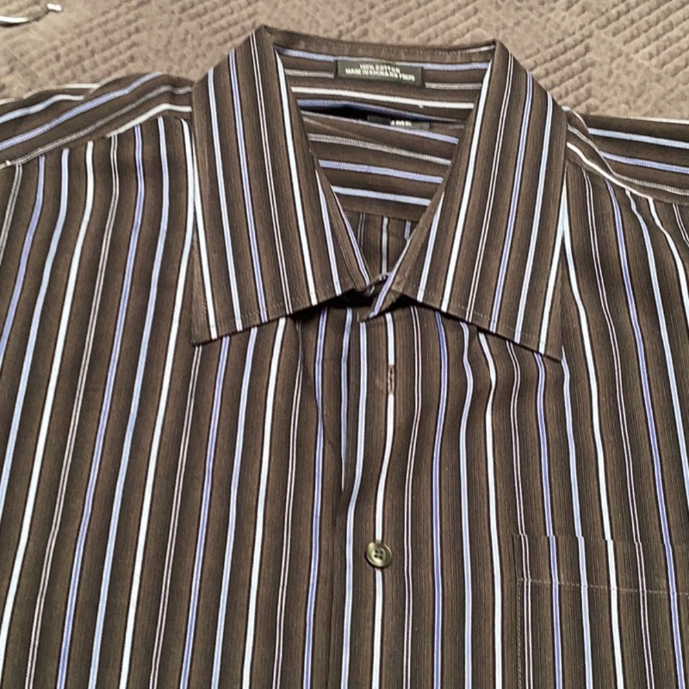 🔥 20% off-Linea Dome Business  Button Down Shirt with Vertical Stripes. 288